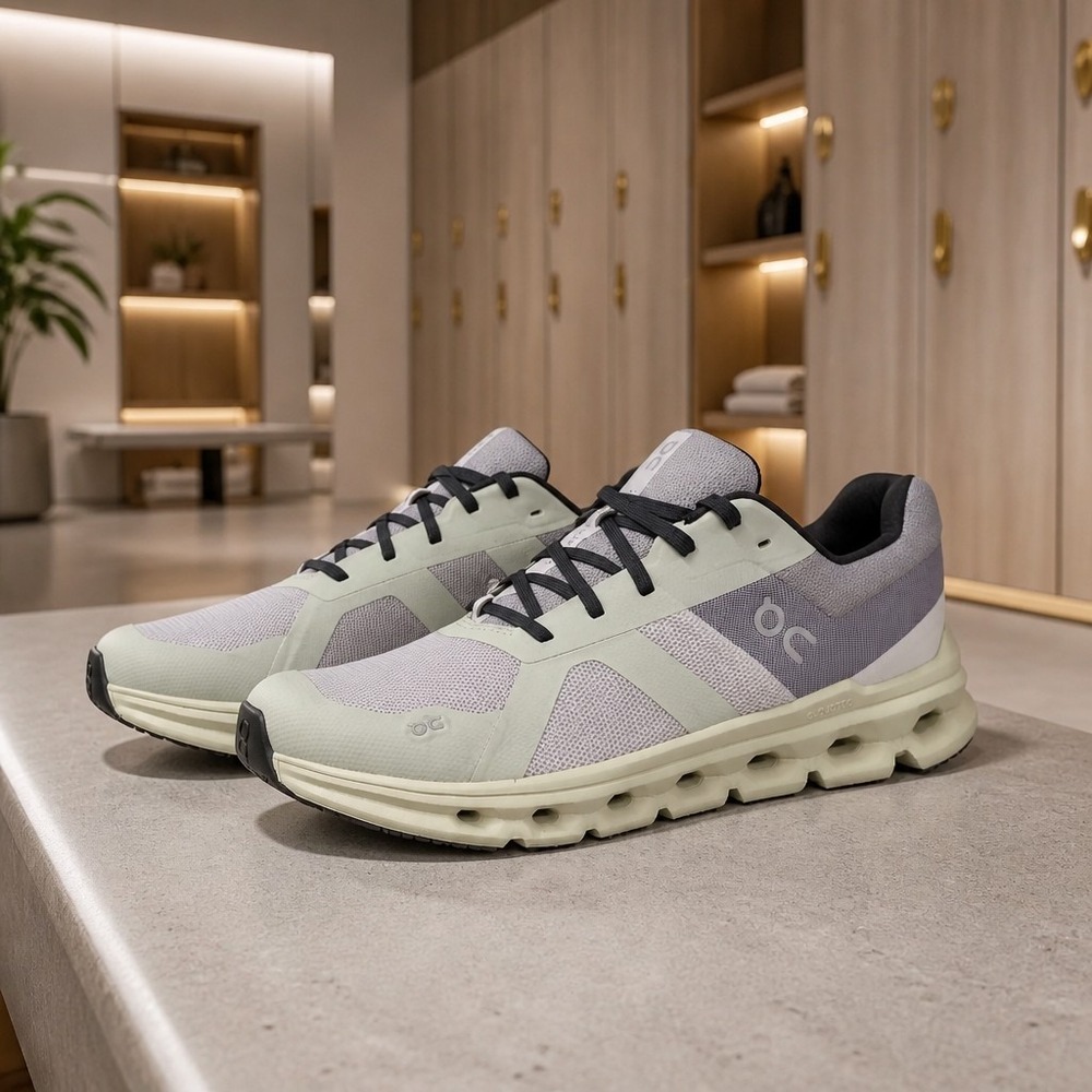 On Cloud Cloudrunner Women's Frost Aloe Running Shoes US 10/ EU 42